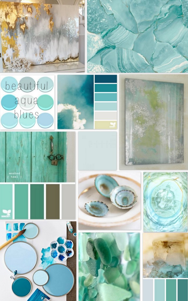 Aqua Painting Inspiration Board